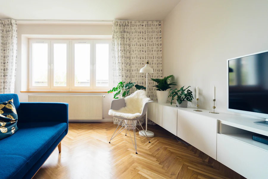 Dnevni boravak sa TV-om u apartmanu Čigota